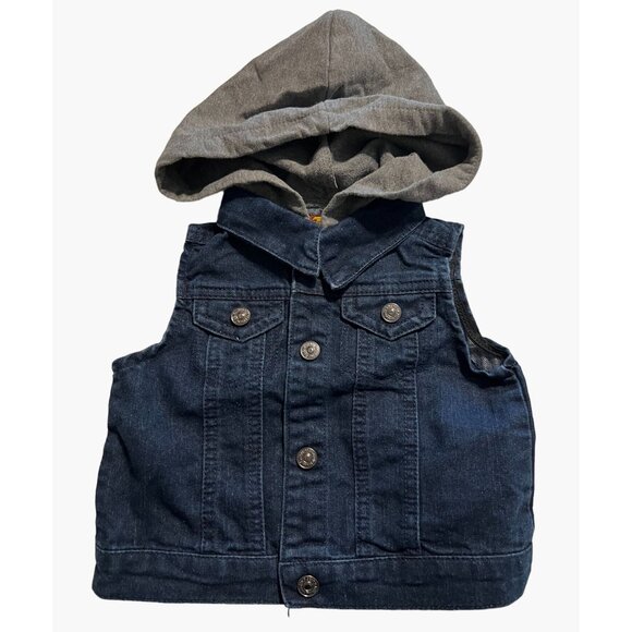 7 for all mankind Hooded vest Infant Size 18 months Excellent very gently used c - Picture 1 of 3